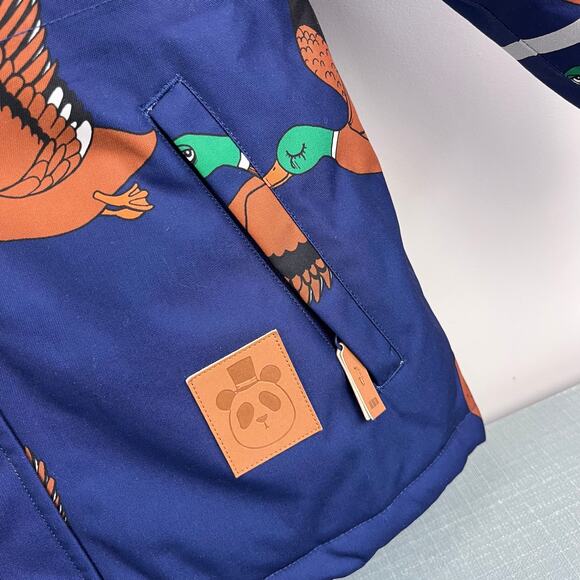 Mini Rodini K2 Wild Duck Padded Parka Winter Coat Navy 128-134 cm 7-9 - Picture 5 of 15